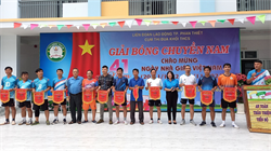 Cụm Thi đua Khối trường THCS tổ chức thành công giải bóng chuyền nam